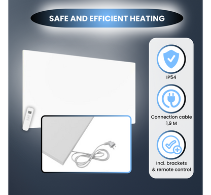 Infra Heating Smart infraroodpaneel 59 × 59 cm – 350 W WiFi