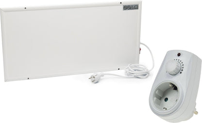Infra Heating Fix+ Infraroodpaneel Vastschroevend (30 x 60 cm, 135W) – Compacte & Efficiënte Werkplekverwarming