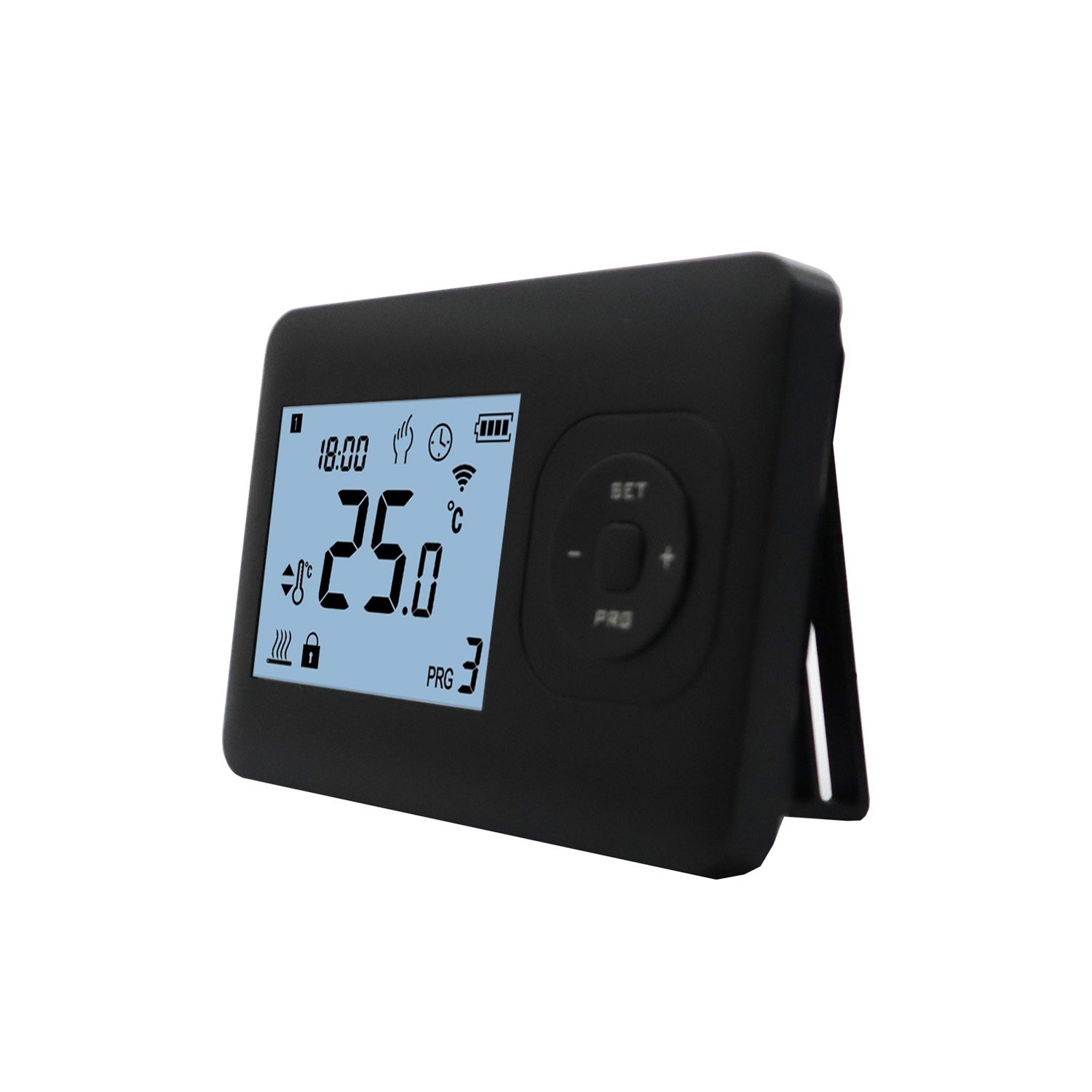Infra Heating Basic programmeerbare thermostaat met opbouw ontvanger zwart