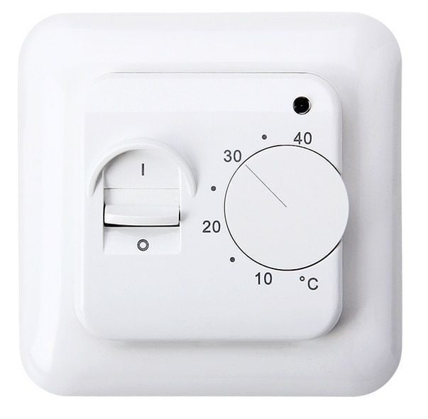 Infra Heating 200 W vloerverwarmingsmat set inclusief eenvoudige handmatige thermostaat