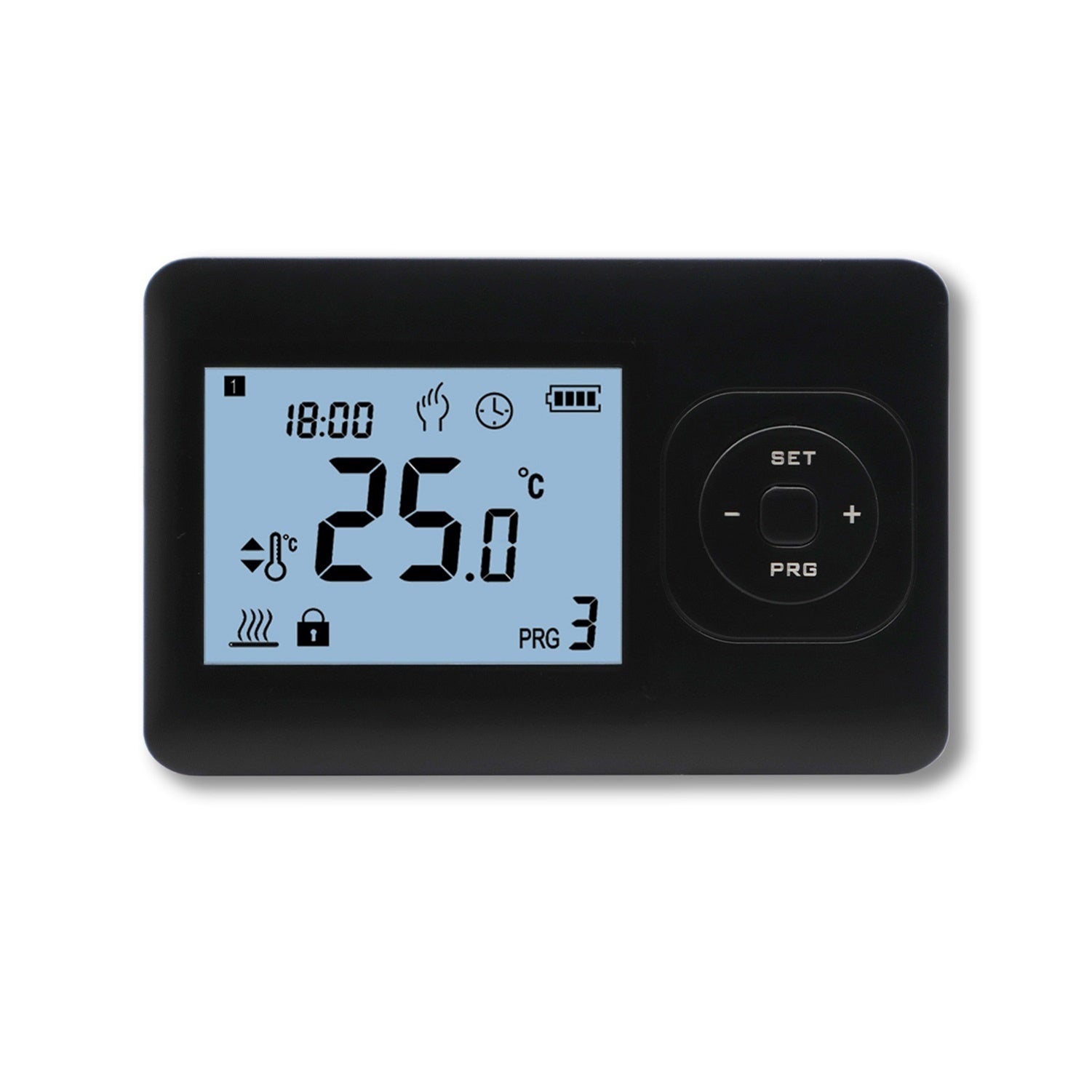 Infra Heating CV Klokthermostaat - Digitaal - Aan/Uit - Zwart