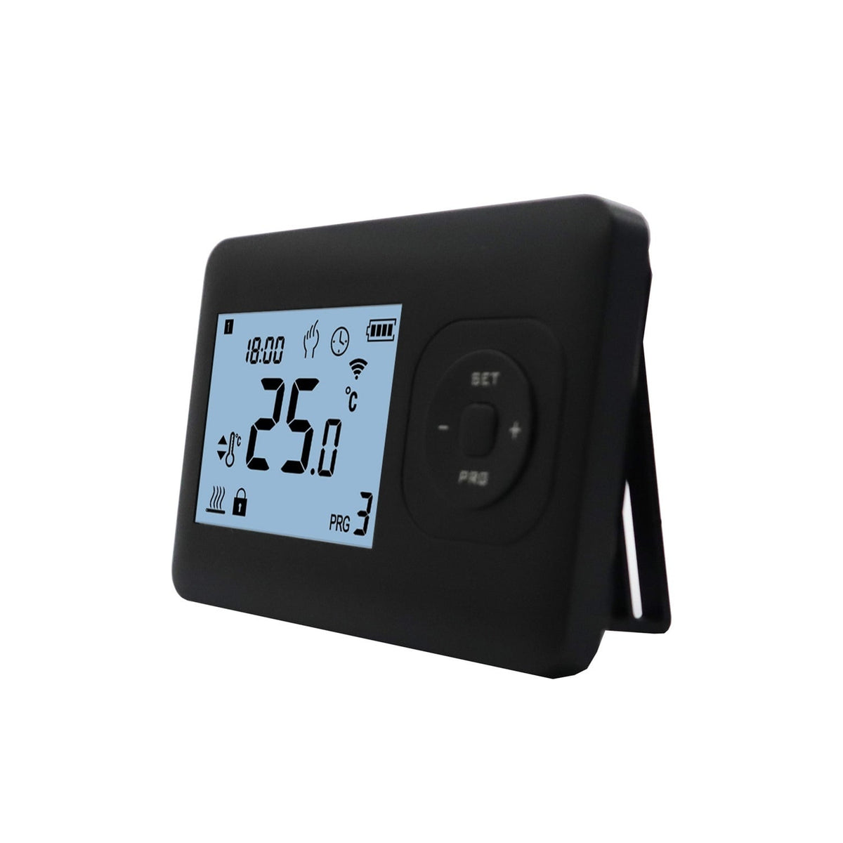 Infra Heating Basic programmeerbare thermostaat met opbouw ontvanger zwart