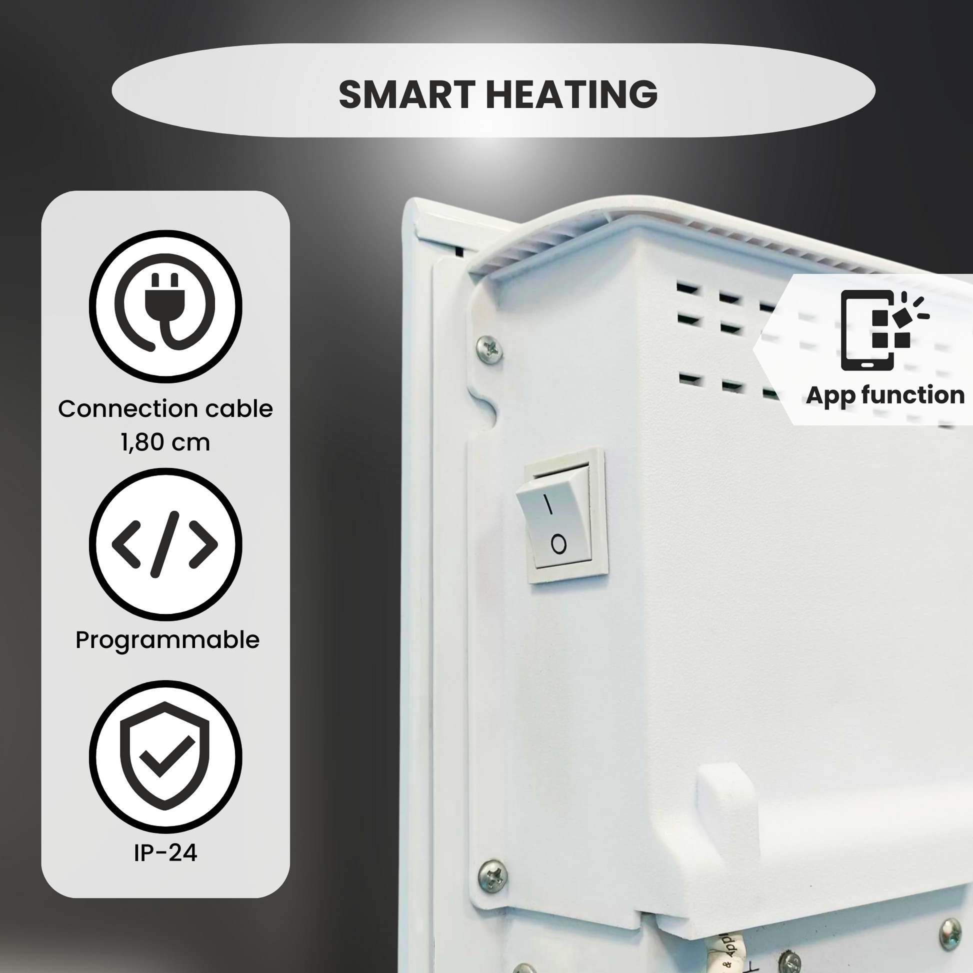 Infra Heating Eco Slim WiFi white