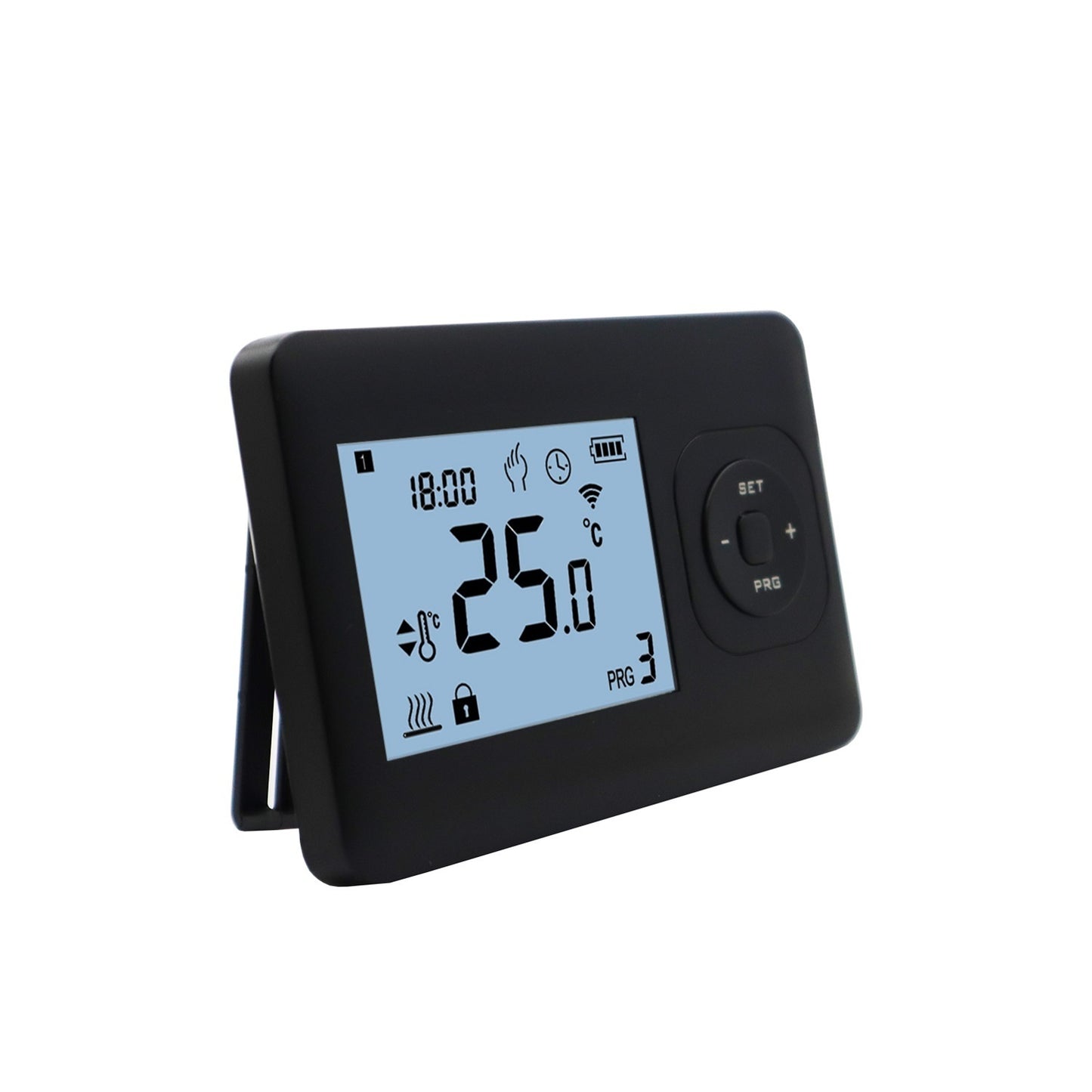 Infra Heating Basic programmeerbare thermostaat met opbouw ontvanger zwart