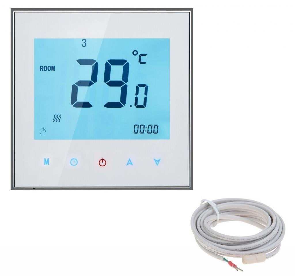 Infra Heating 200 W vloerverwarmingsmat set inclusief programmeerbare WiFi PRF-79 thermostaat