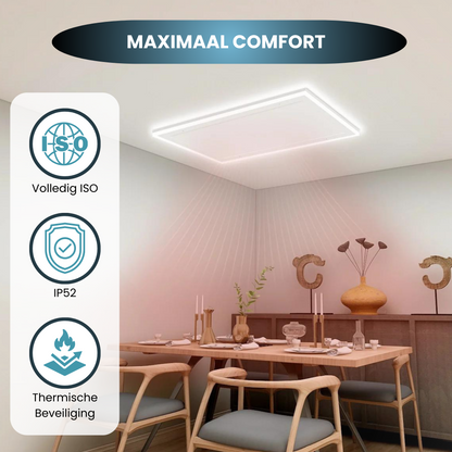 Infra Heating HL Serie infraroodpaneel met LED verlichting 63 x 108 cm – 700 W