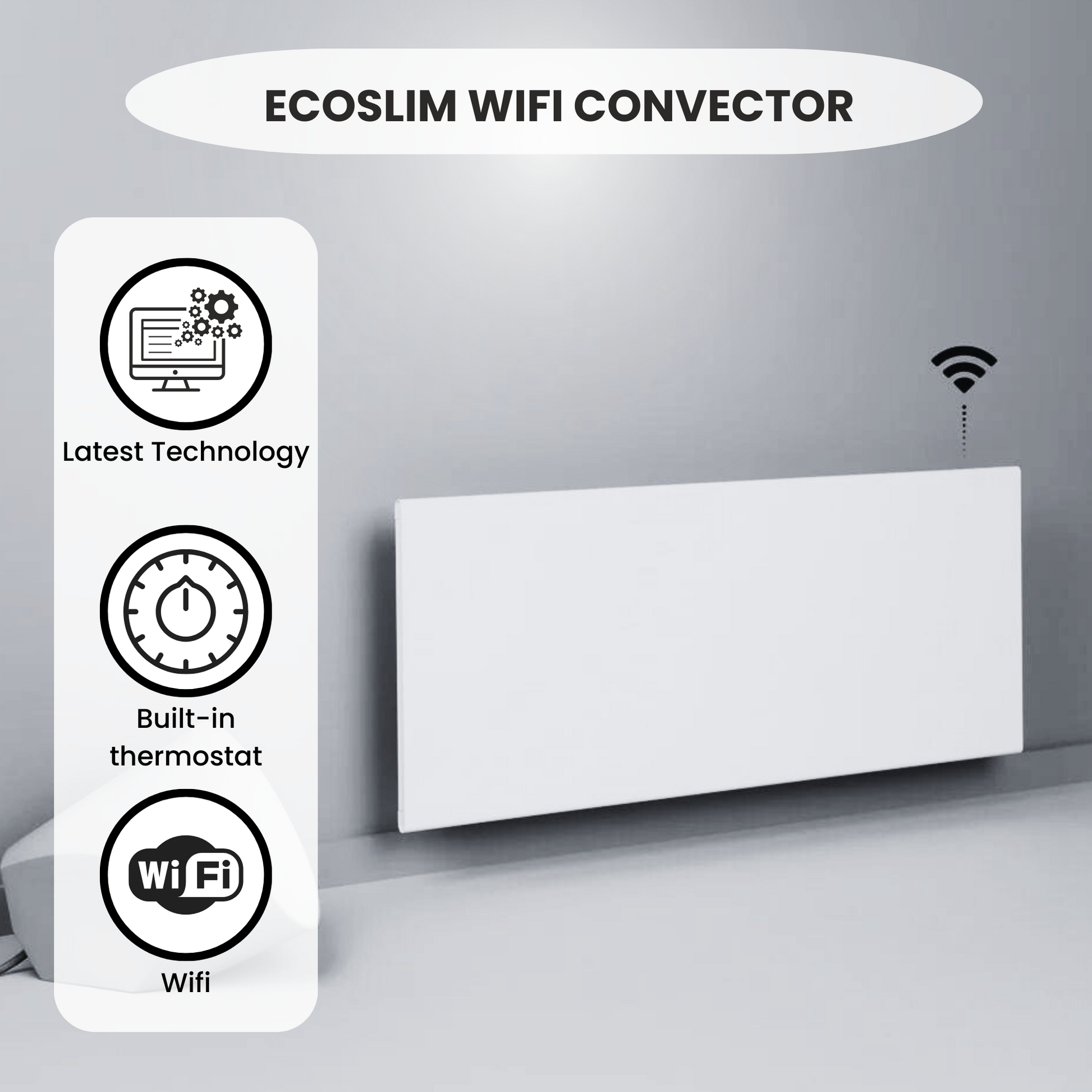Infra Heating Eco Slim WiFi white