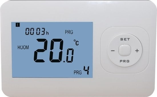 Infra Heating CV Klokthermostaat - Digitaal - Aan/Uit - Wit