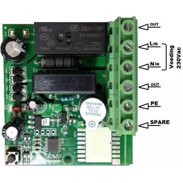 Infra Heating Basic draadloze programmeerbare thermostaat inclusief mini inbouw ontvanger