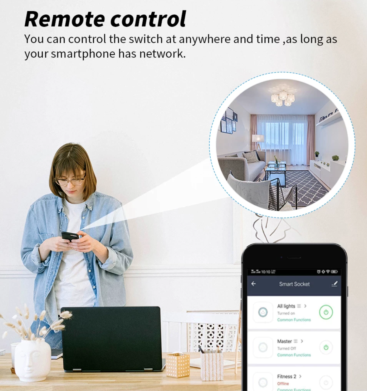 Infra Heating Wifi Slimme stekker verbruiksmeter met timer functie