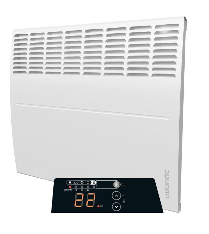 Infra Heating Ecoflex Atlantic F125-D elektrische kachel met instelbare thermostaat