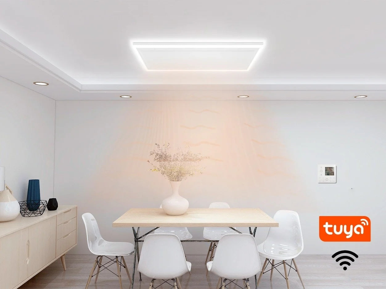 Infra Heating HL Serie Wifi infraroodpaneel met led verlichting 63x128 cm 840 W