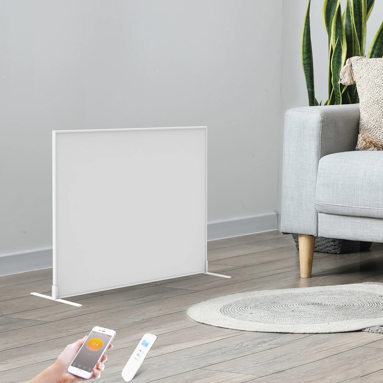 Infra Heating SP Wifi remote control verplaatsbaar infraroodpaneel 360, 450 en 720 W