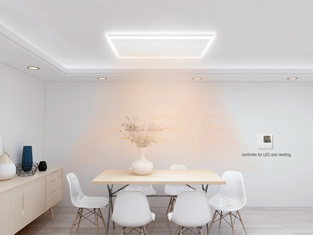 Infra Heating HL infraroodpaneel met LED verlichting 63 × 65,5 cm – 400 W