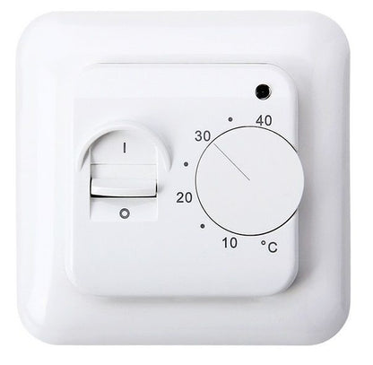 Infra Heating 150 W vloerverwarmingsmat set inclusief eenvoudige handmatige thermostaat